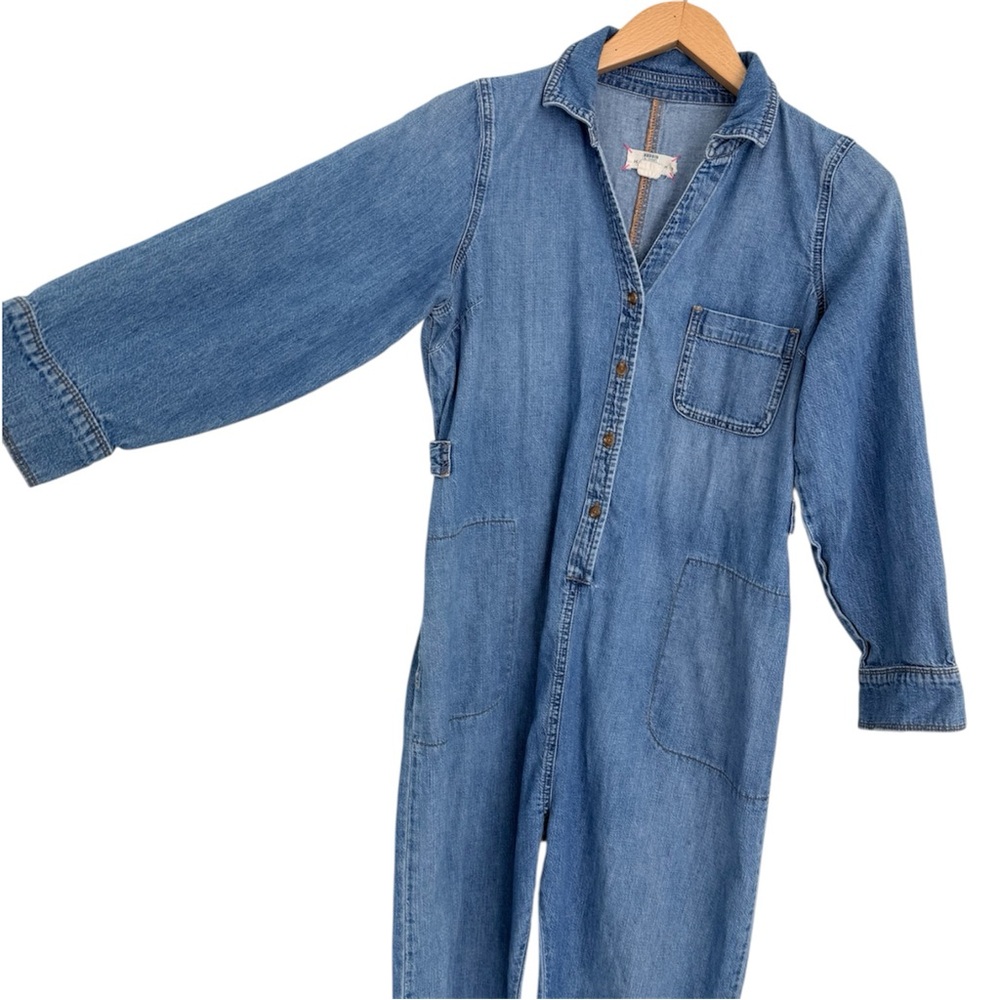 HATCH The Everyday Nursing Denim Jumpsuit - Picture 8 of 13